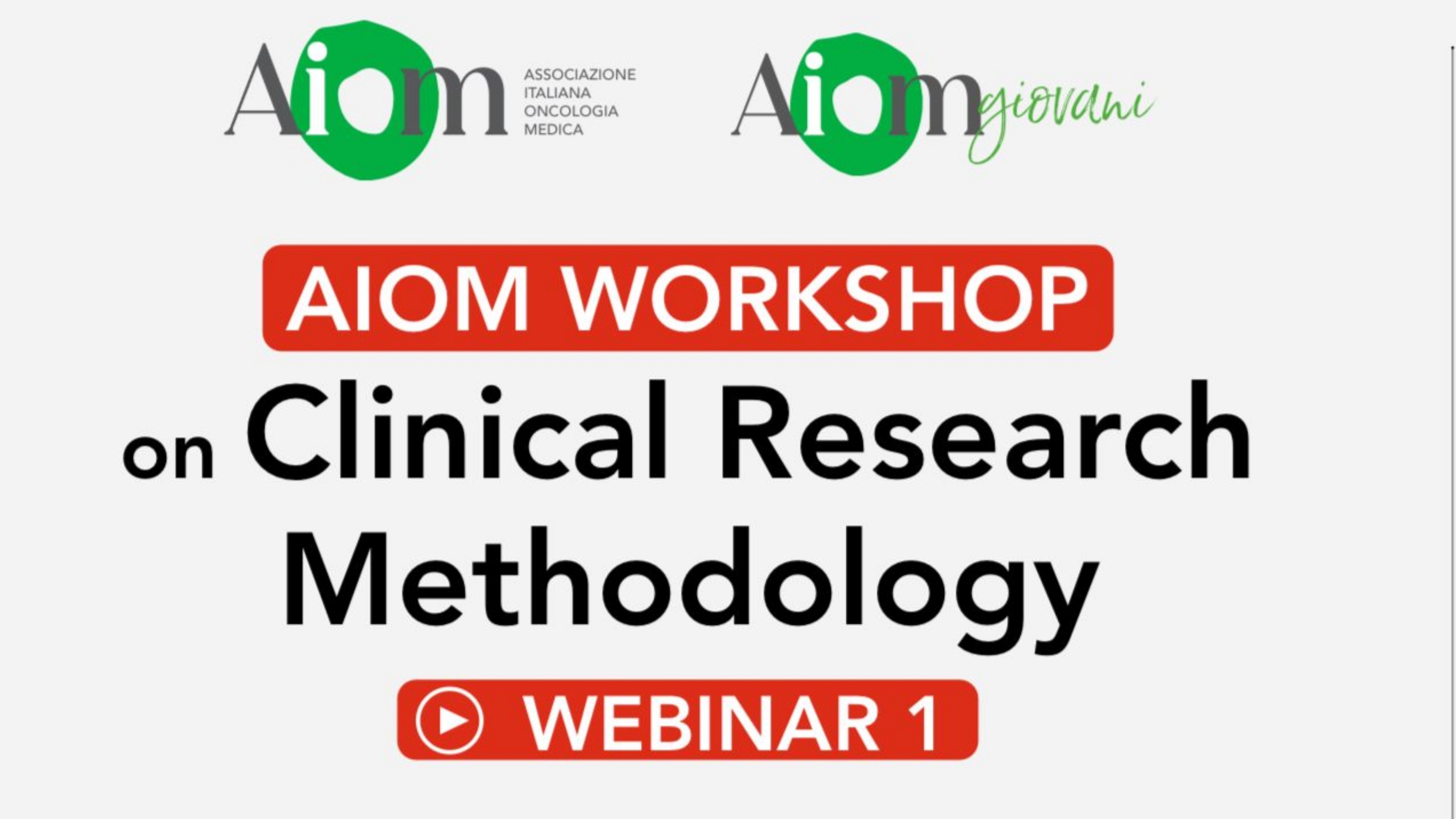 Alberto Puccini: Kicking Off the AIOM Giovani Methodology Course Webinars