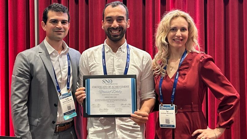 Youssef Zohdy Receives 2025 Radiation Sciences Award at SNO 2025