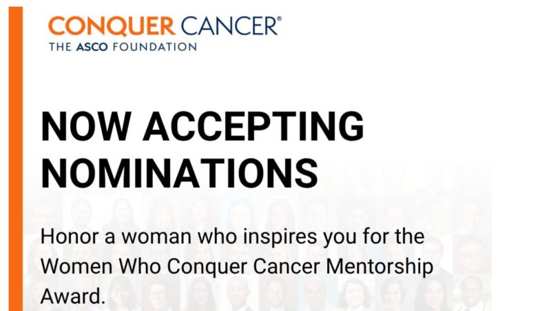 ASCO Calls for Women Who Conquer Cancer Mentorship Award Nominations