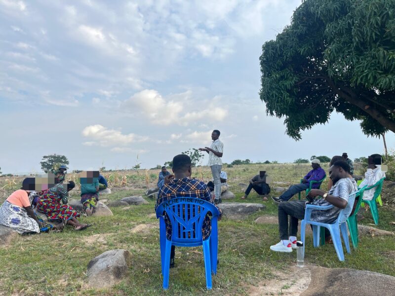 Photo: Community Engagement meeting at Mwamanga Village