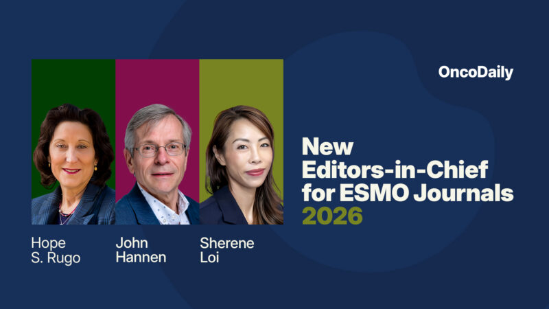 New Editors-in-Chief  for ESMO Journals 2026