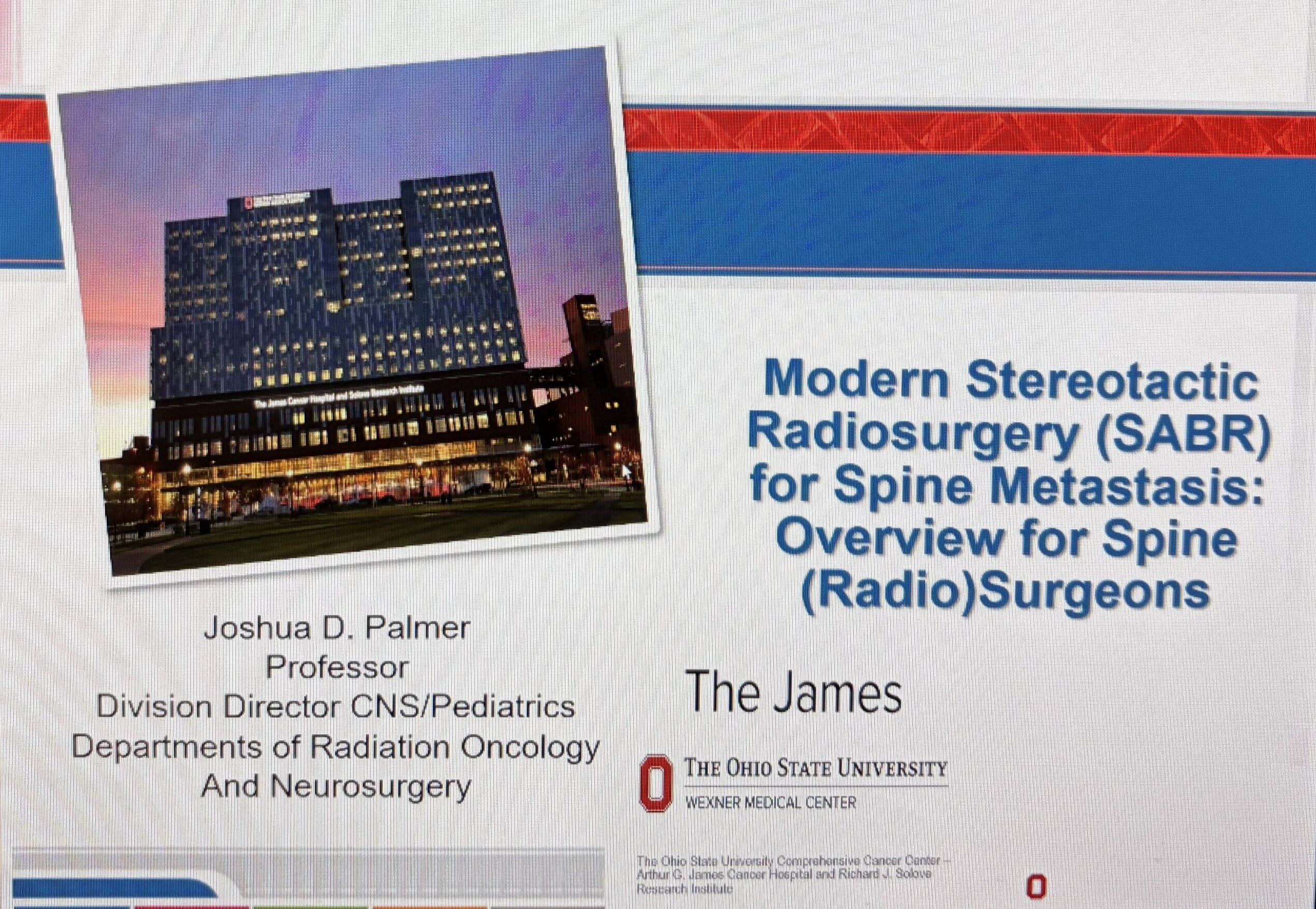 Raj Singh: The Use of SABR for Spinal Metastases at the 6th CNS Metastases Update