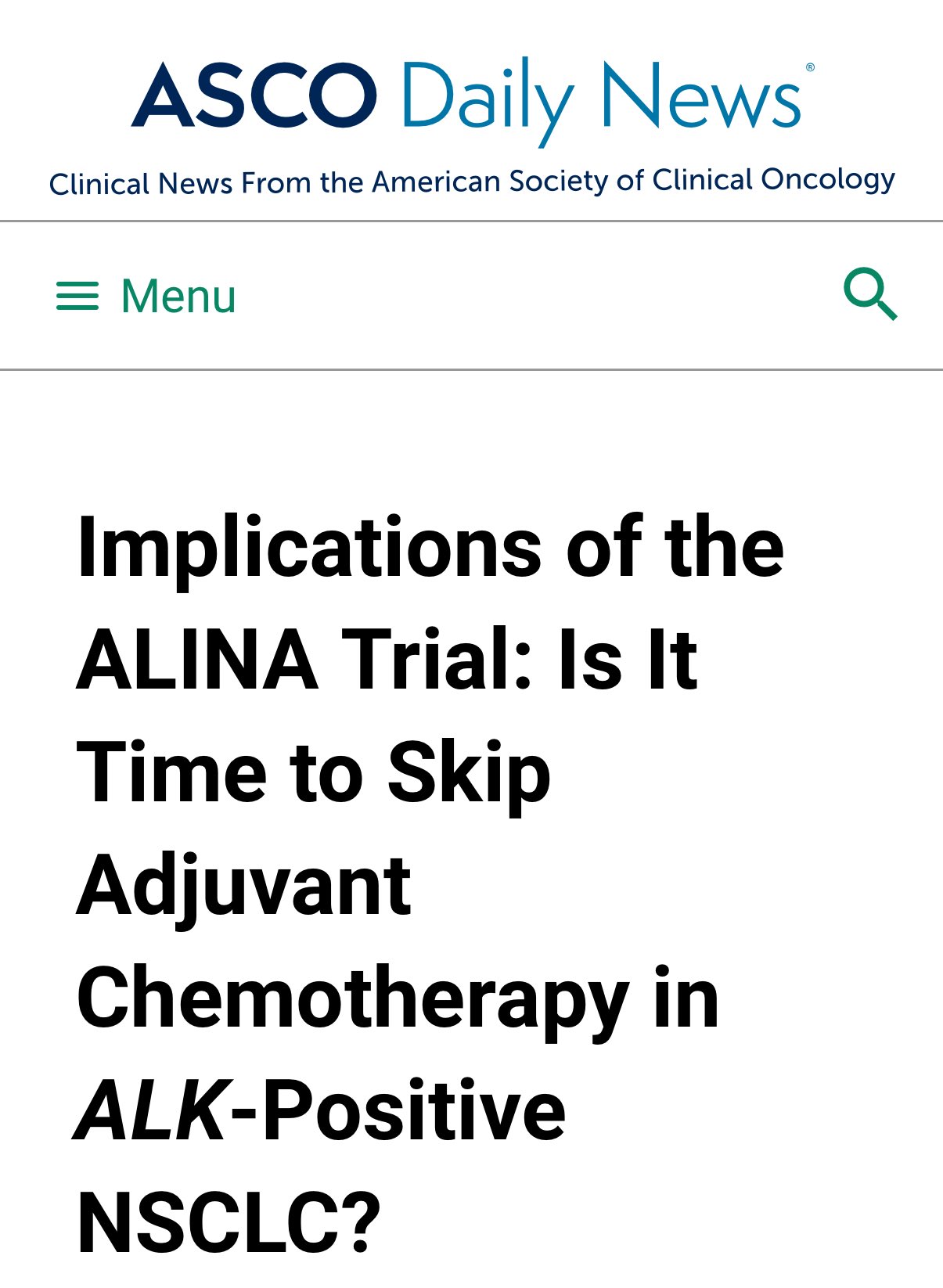 Sakditad Saowapa: ALINA Trial Changes the Game for Early-Stage ALK+ NSCLC 2 Sakditad Saowapa: ALINA Trial Changes the Game for Early-Stage ALK+ NSCLC