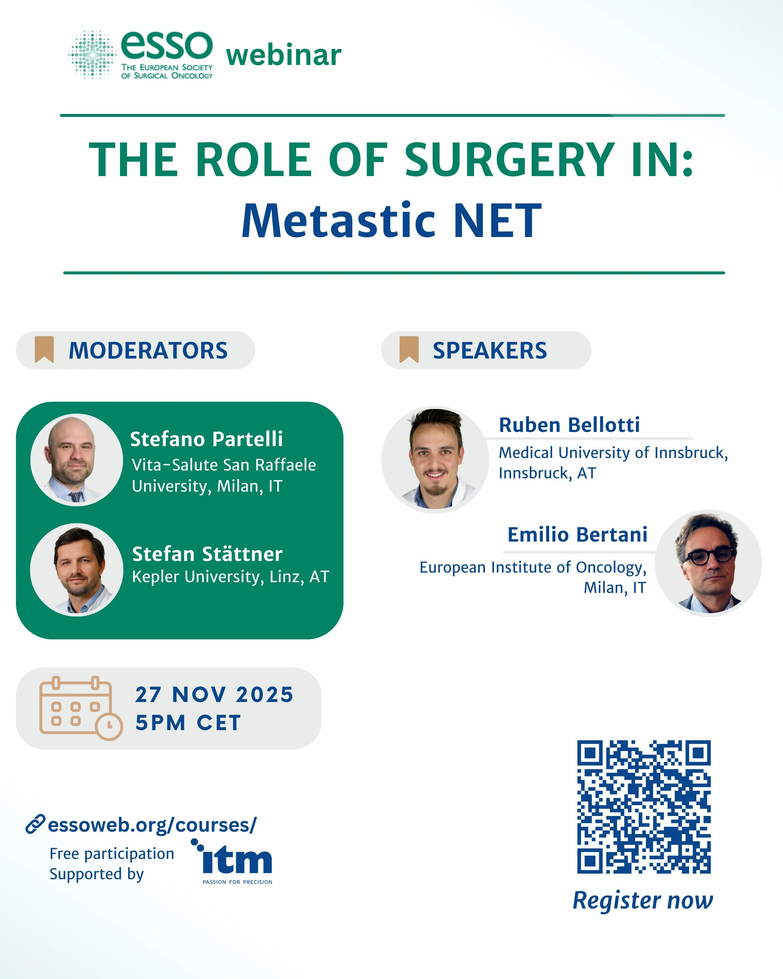When Should Surgery be Part of the Plan for Metastatic NETs? - ESSO 2 When Should Surgery be Part of the Plan for Metastatic NETs? - ESSO