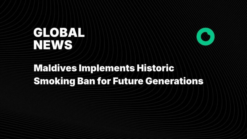 Maldives Implements Historic Smoking Ban for Future Generations