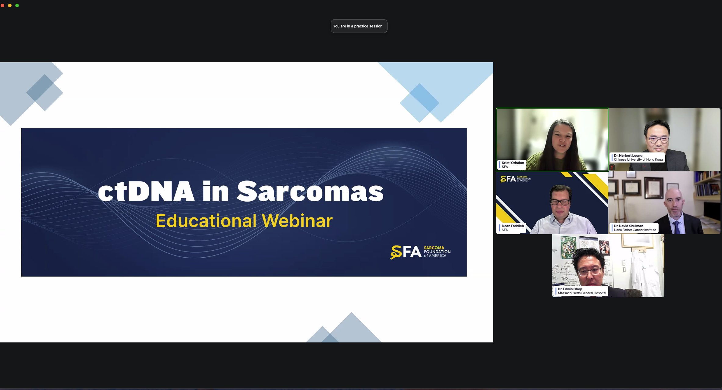 Herbert Loong: Engaging with Experts on ctDNA in Sarcoma During Cure Sarcoma Webinar 2 Herbert Loong