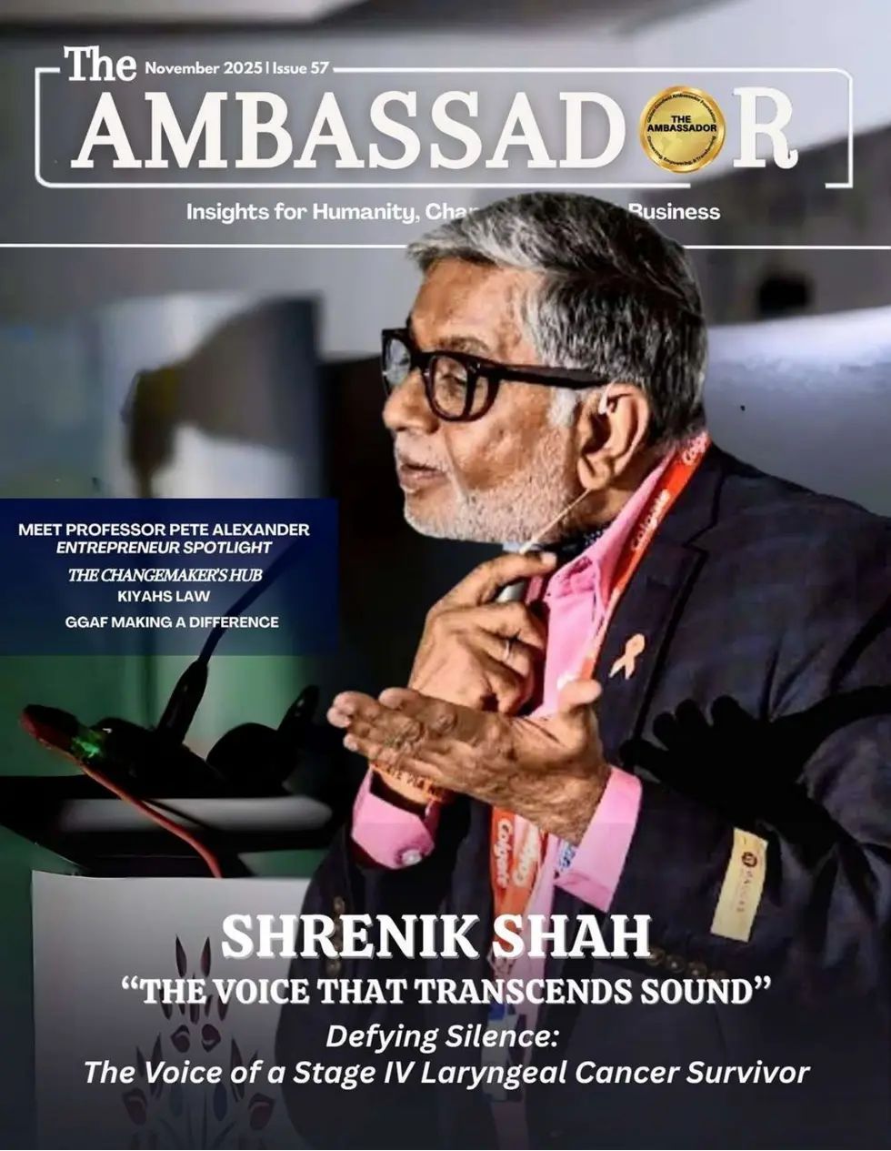 Shrenik Shah: When Stage IV Laryngeal Cancer Tried to Close One Chapter, I Learned to Write a New One