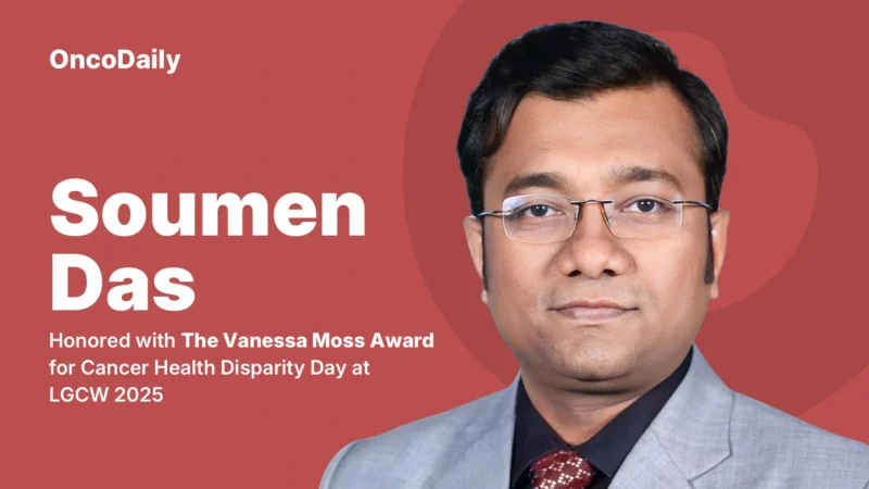 Soumen Das Honored with the Vanessa Moss Award for Cancer Health Disparity Day at LGCW2025