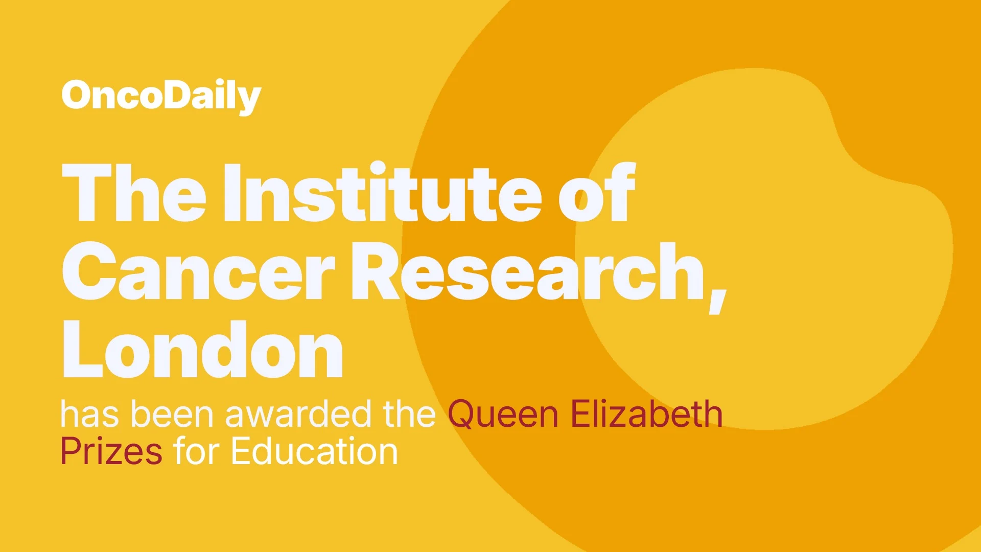 Queen Elizabeth Prizes for Education