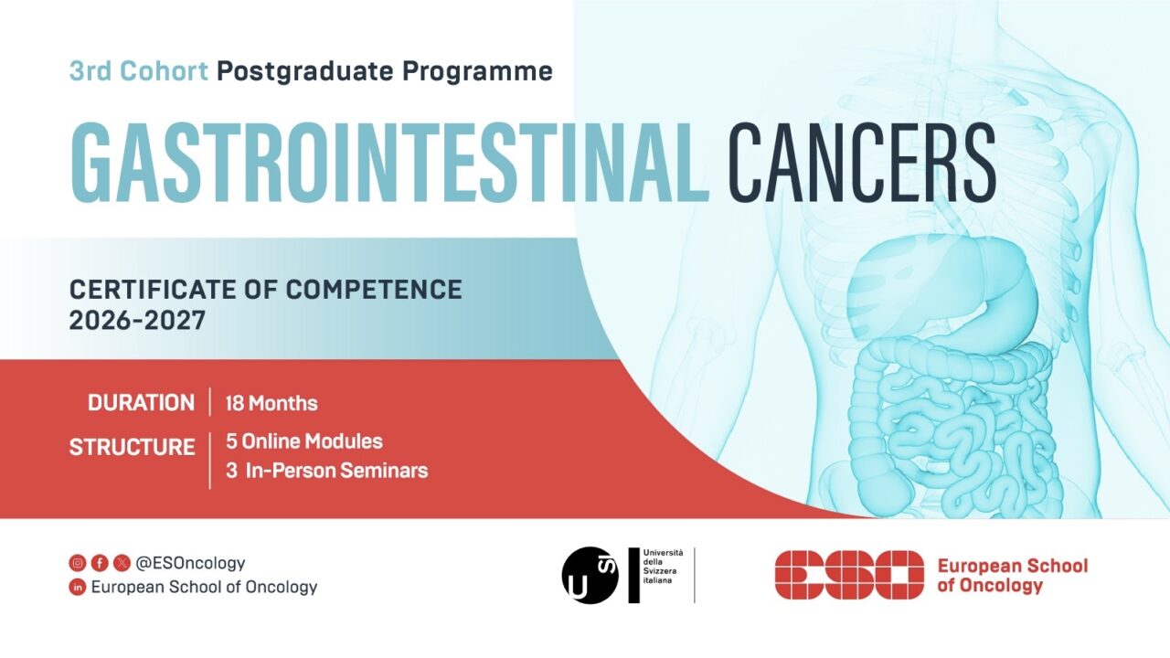 Earn an Academic Certificate in Gastrointestinal Oncology – ESO