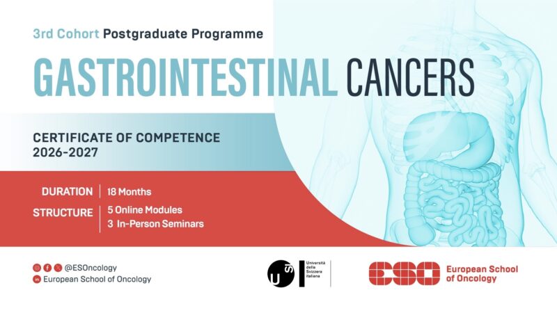 Earn an Academic Certificate in Gastrointestinal Oncology – ESO