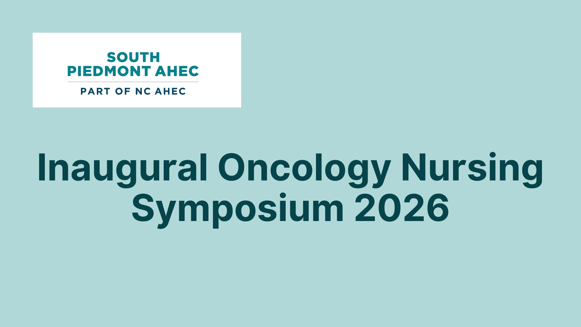 Oncology Nursing Symposium