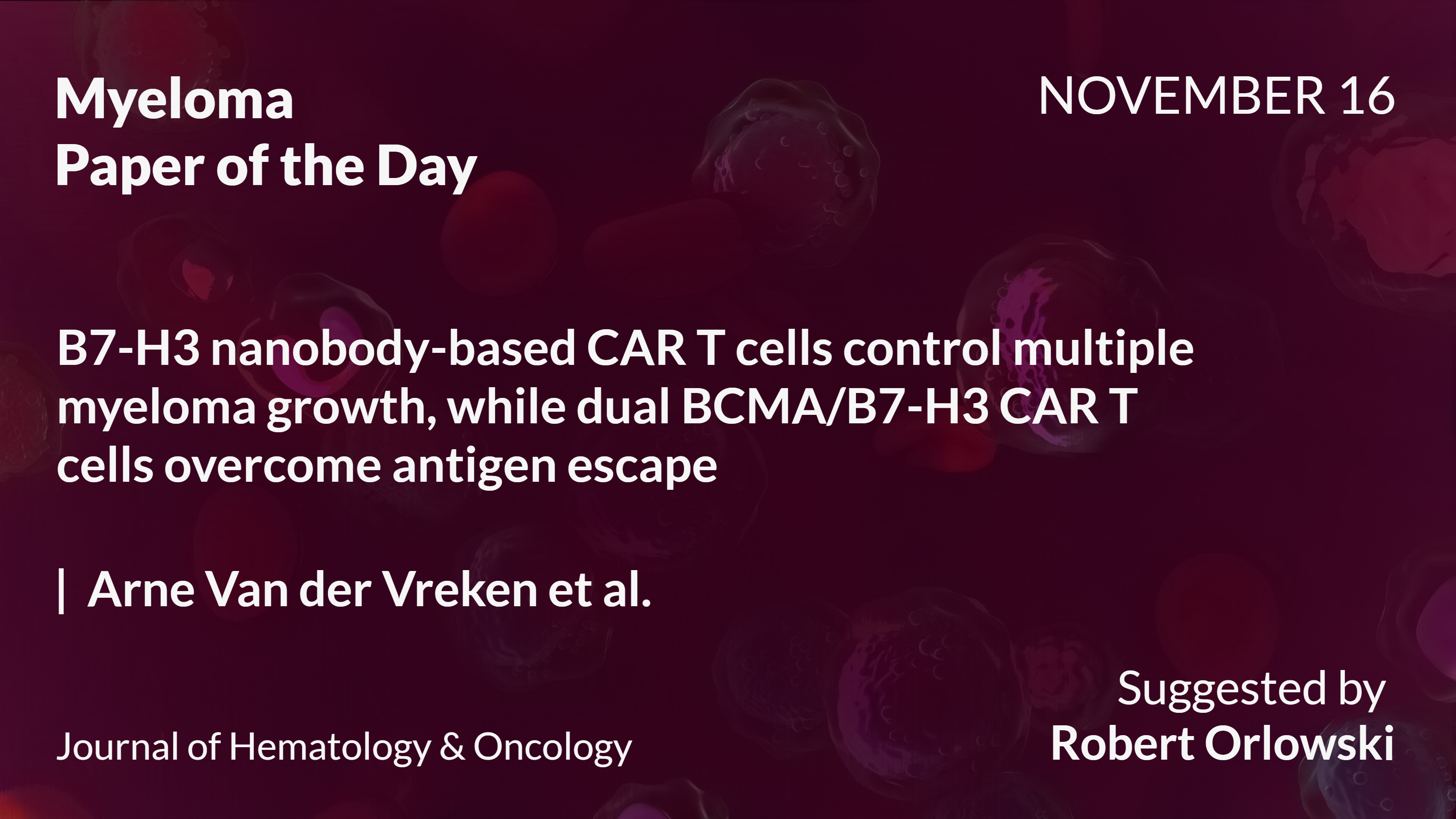 Myeloma Paper of the Day