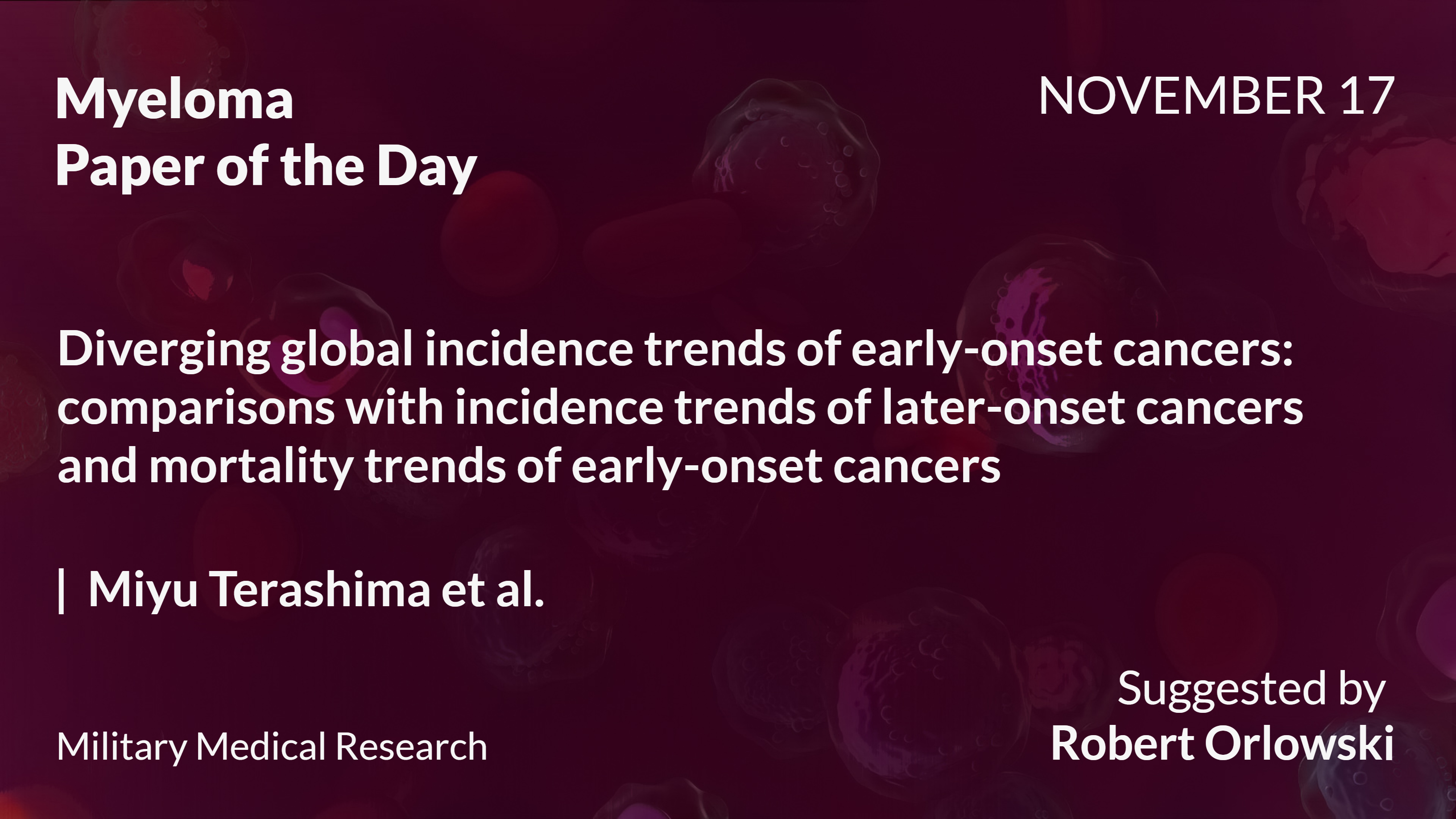 Myeloma Paper of the Day