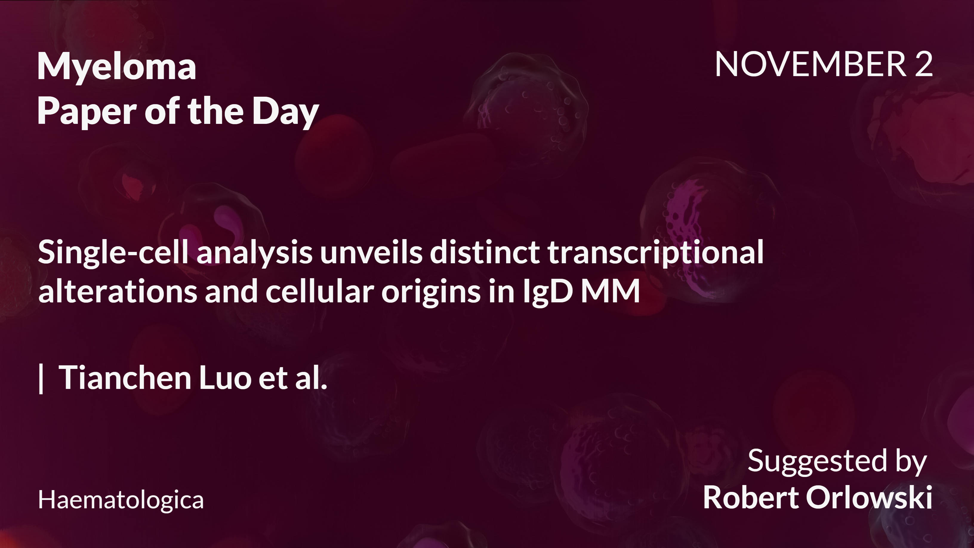 Myeloma Paper of the Day