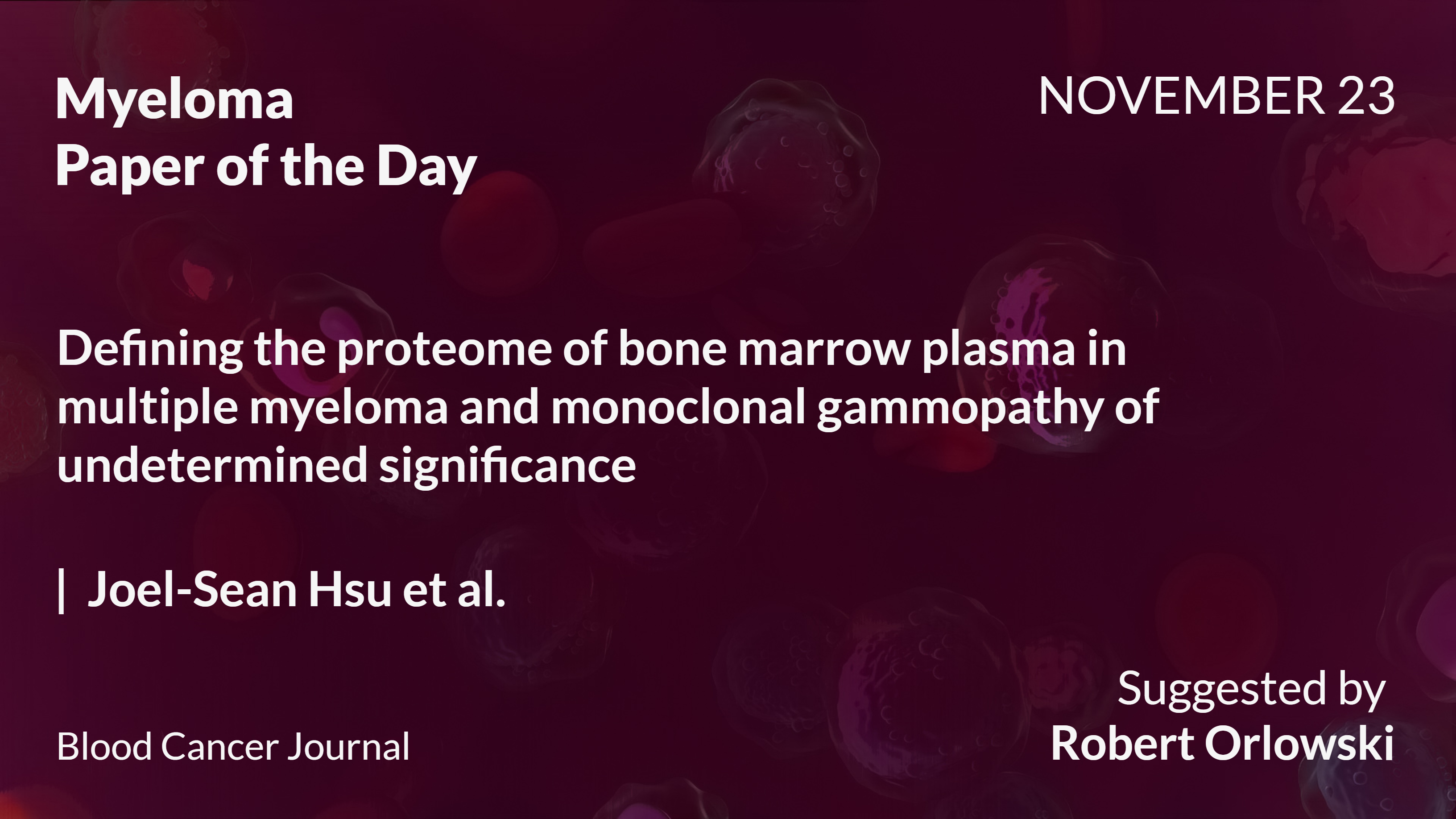 Myeloma Paper of the Day