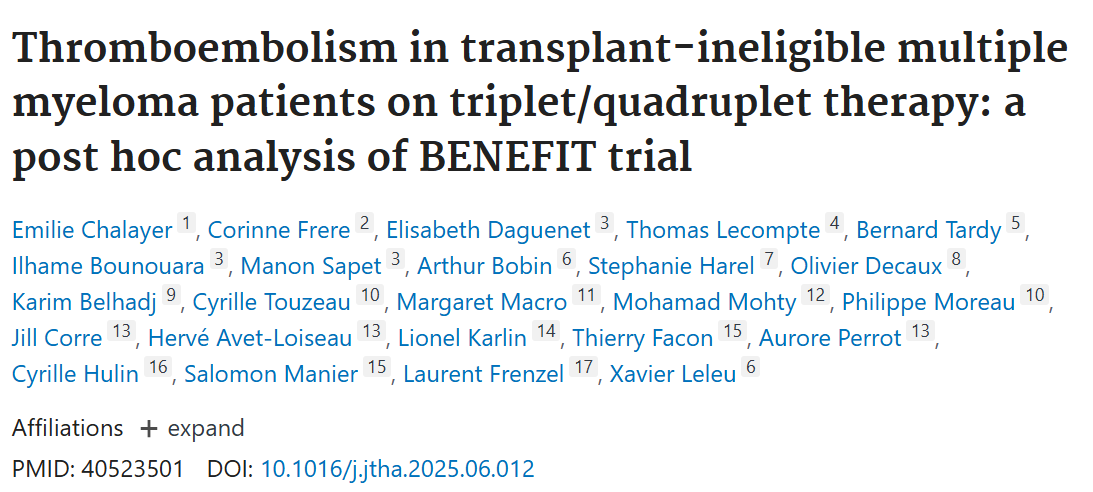 Rahul Banerjee: Are VTE Risk Calculators for Myeloma Dead? 2 Rahul Banerjee