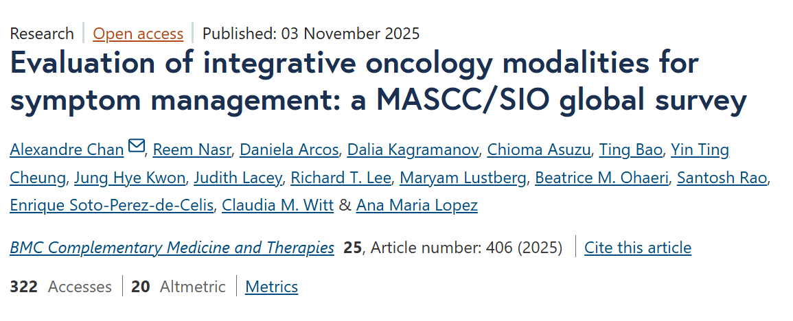 Integrative Oncology
