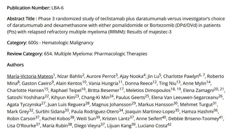 Vincent Rajkumar: One of the Most Incredible Outcome Difference I have Seen in Myeloma - Results of Majestec-3 Trail 2 Vincent Rajkumar
