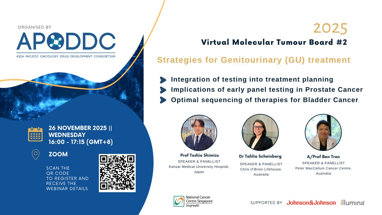 Herbert Loong: Registration Open for 2nd APODDC vMTB on GU Cancer Profiling 2 APODDC