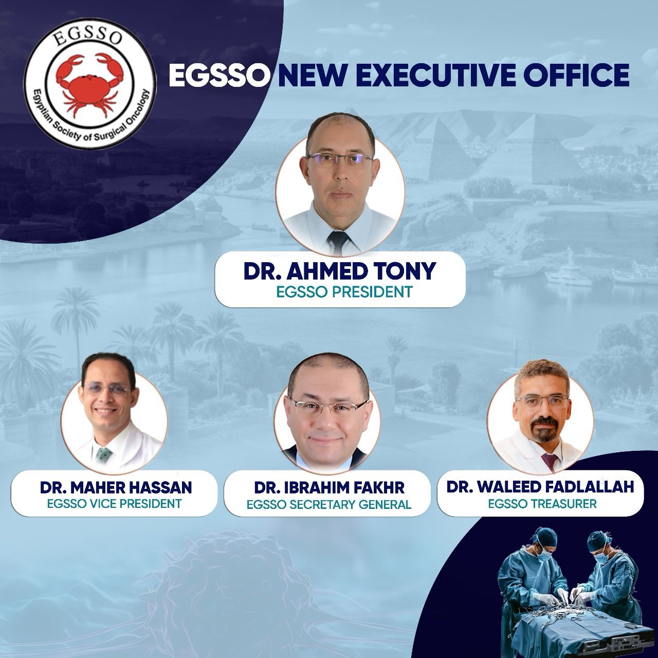Maher Hassan Was Elected as Vice President of Egyptian Society of Surgical Oncology 2 Maher Hassan