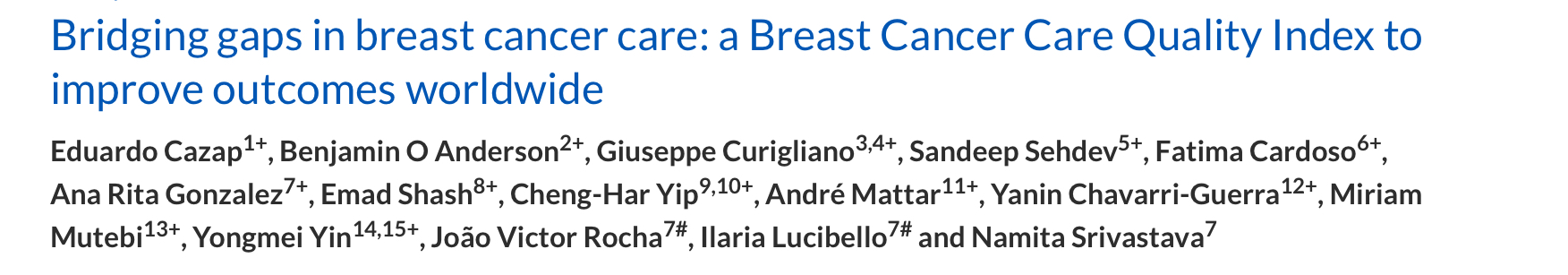 Emad Shash: Bridging Gaps in Breast Cancer Care Through the BCCQI at LGCW 2025