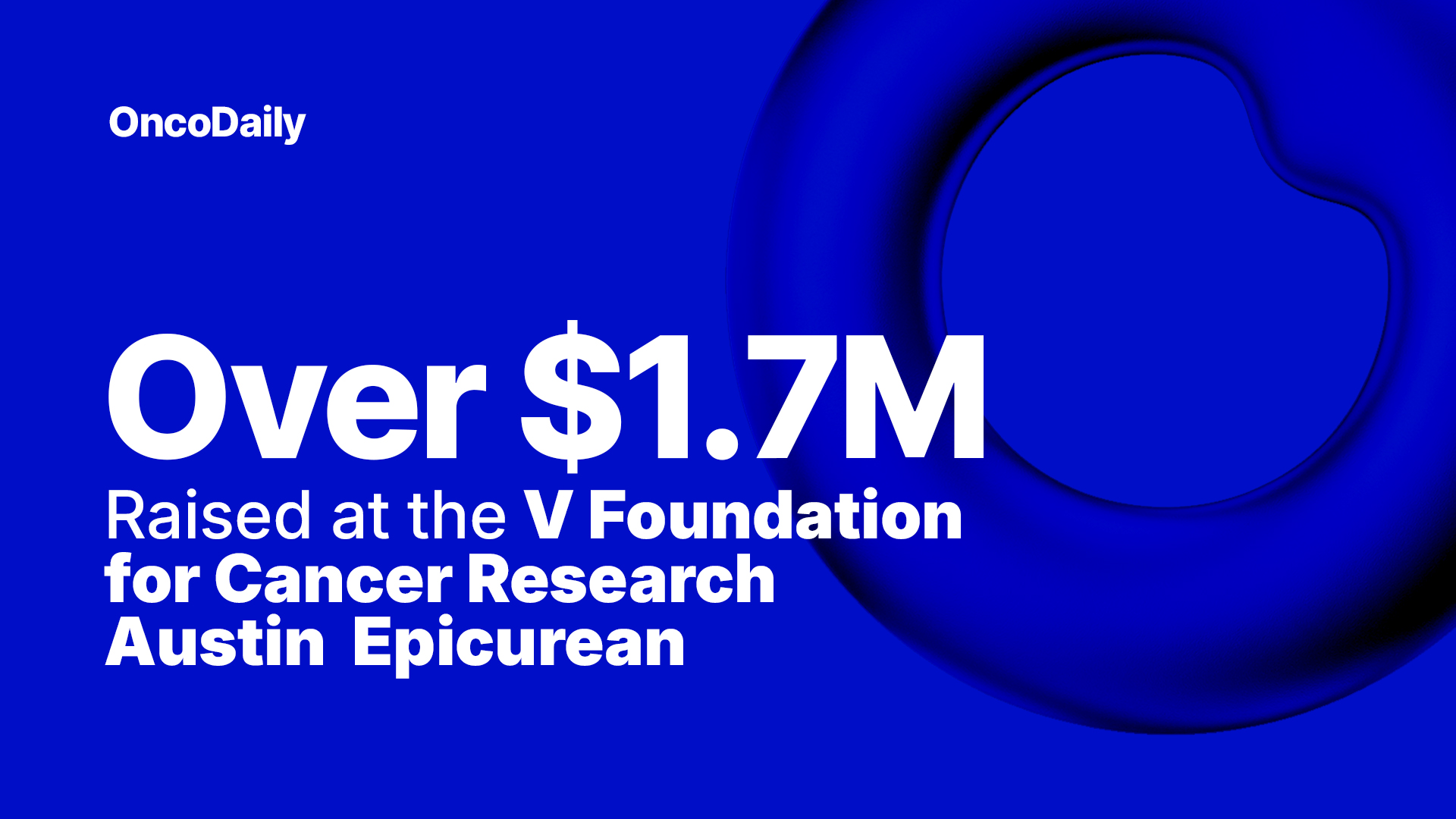 V Foundation for Cancer Research Austin Epicurean