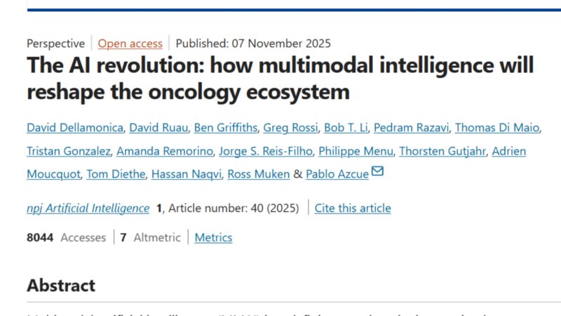 Philippe Menu: New Insights on Multimodal AI in Oncology 2 Philippe Menu
