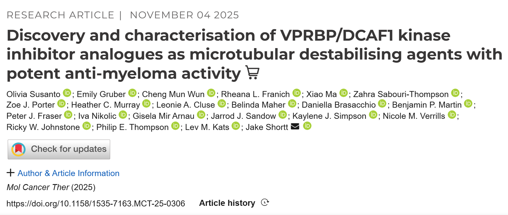Myeloma Paper of the Day, November 4th, Suggested by Robert Orlowski 2 Myeloma Paper of the Day, November 4th, Suggested by Robert Orlowski