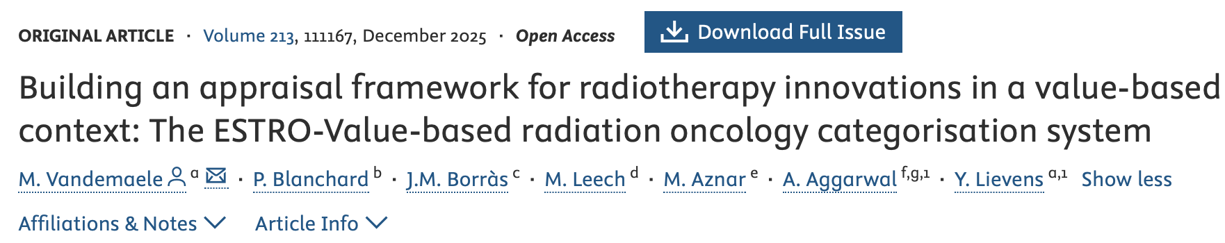 Ajay Aggarwal: Ensuring Access to High Quality Radiotherapy Through ESTRO’s Value-Based Project 3 Ajay Aggarwal: Ensuring Access to High Quality Radiotherapy Through ESTRO’s Value-Based Project