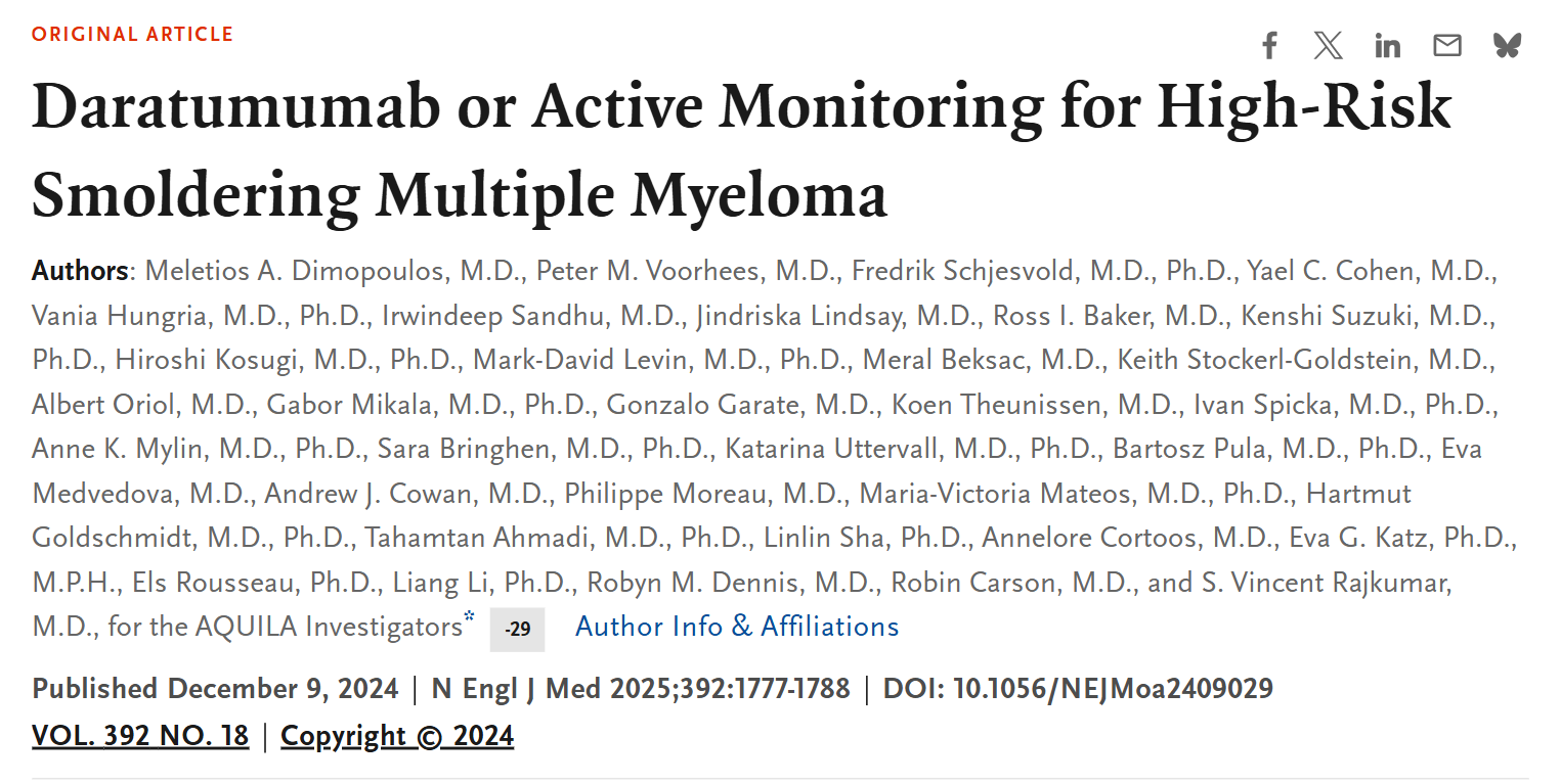Vincent Rajkumar: Trials Like AQUILA Show the Value of Fair Design, Conduct, and Reporting 2 Vincent Rajkumar: Trials Like AQUILA Show the Value of Fair Design, Conduct, and Reporting