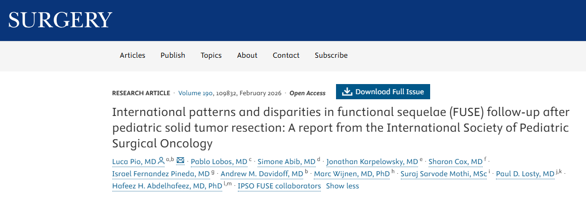 Luca Pio: International Patterns in Pediatric Solid Tumor Follow-Up 3 Luca Pio: International Patterns in Pediatric Solid Tumor Follow-Up