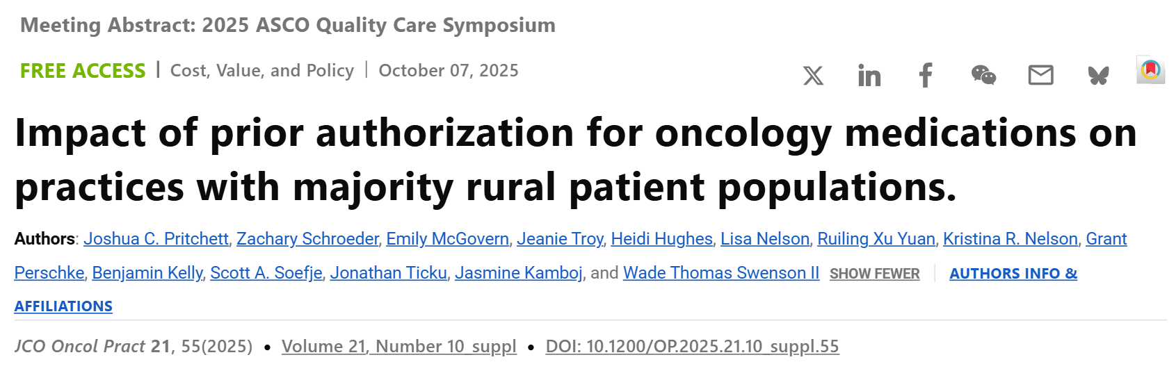 Wade Swenson: Highlighting Rural Oncology Realities