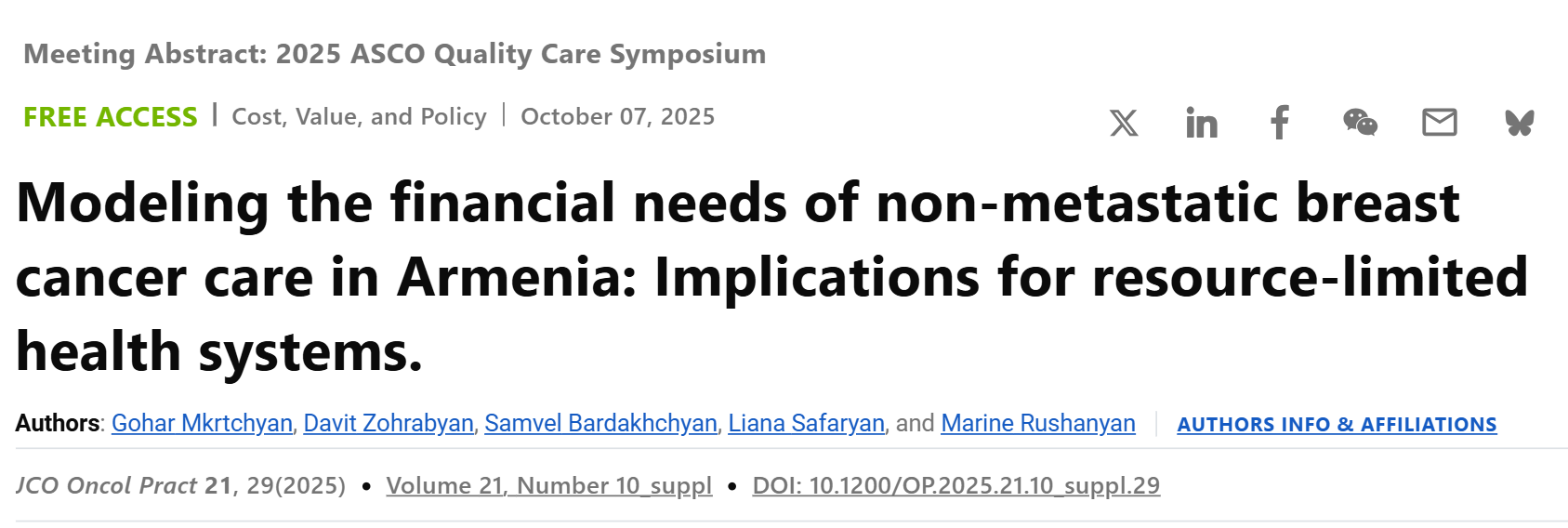 Marine Rushanyan: The Financial Realities of Cancer Care in Armenia
