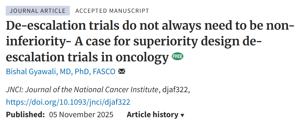 Sahar Barjesteh van Waalwijk van Doorn-Khosrovani: Flipping the Script on De-escalation Trials in Oncology