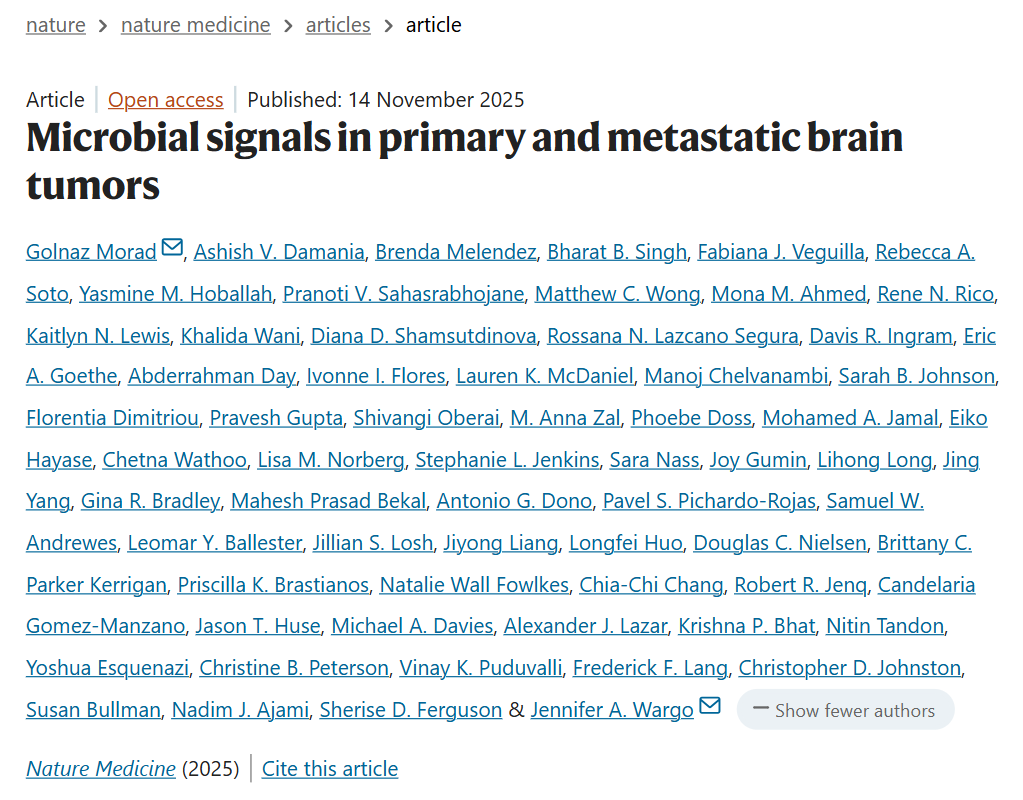 Bacteria Inside Brain Tumors May Affect Tumor Behavior 4 Bacteria Inside Brain Tumors May Affect Tumor Behavior
