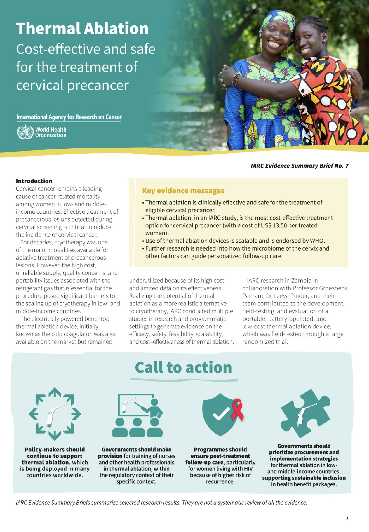 Partha Basu: Evidence Summary from IARC’s Cervical Cancer Prevention Trial in Zambia