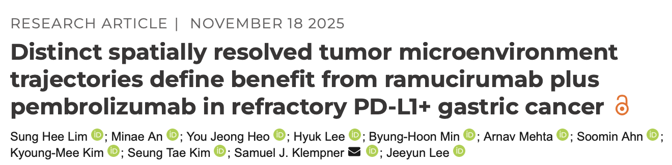 Samuel Klempner: New Data From Ramucirumab plus Pembrolizumab in Refractory PD-L1+ Gastric Cancer 2 Samuel Klempner: New Data From Ramucirumab plus Pembrolizumab in Refractory PD-L1+ Gastric Cancer