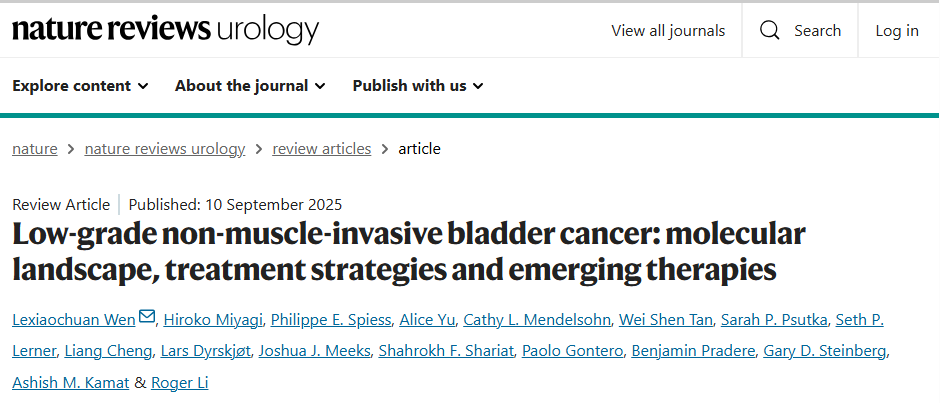 Liang Cheng: New Article on the Management of Low-Grade Non–Muscle-Invasive Bladder Cancer 2 Liang Cheng