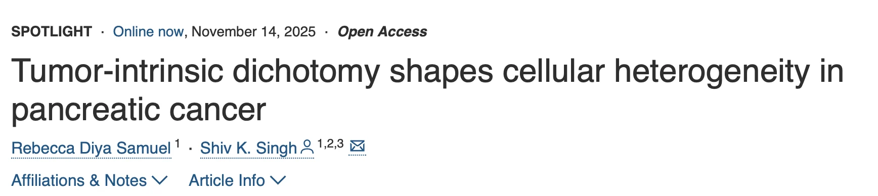 Anirban Maitra: New Commentary on Cellular Heterogeneity in Pancreatic Cancer