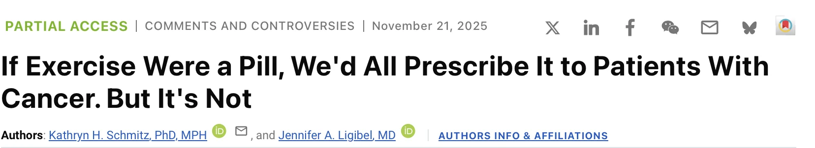 Sakditad Saowapa: Exercise Improves Survival in Cancer, but It Needs Infrastructure