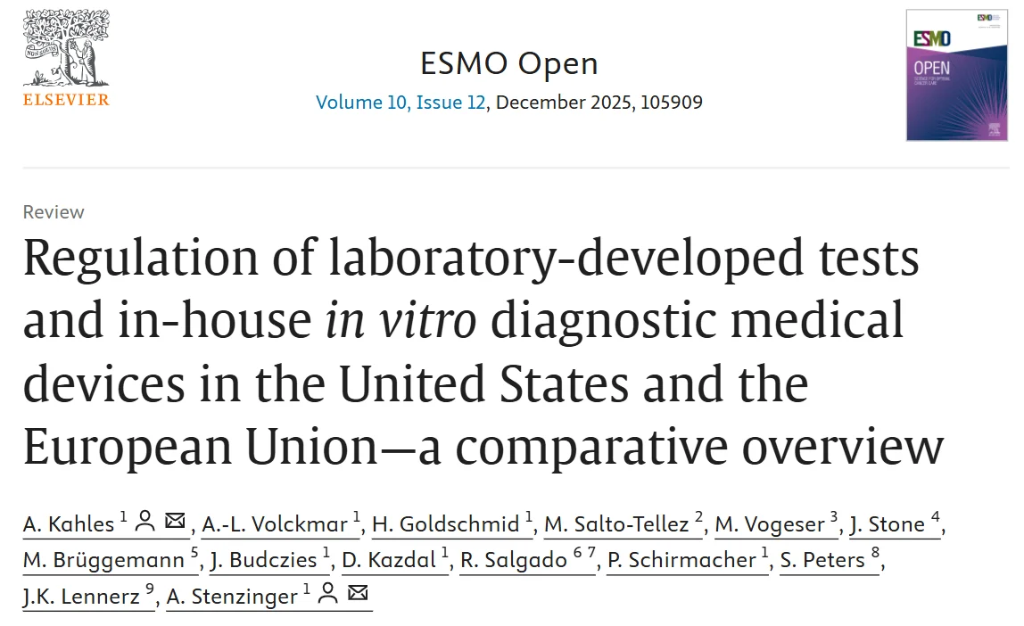 Albrecht Stenzinger: How to Navigate the Regulatory Environment for Diagnostic Testing in the EU and the US?