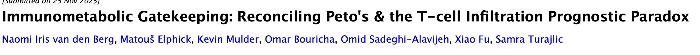Samra Turajlić: Immunometabolic Gatekeeping Hypothesis
