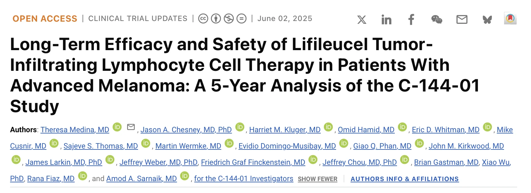 Marco Donia: Durable Responses with TIL Cell Therapy in Patients With Anti-PD-1-Resistant Melanoma