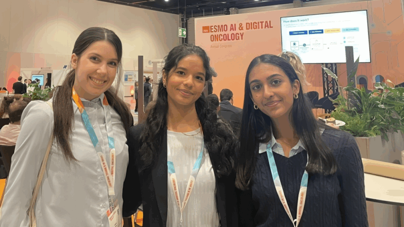 Medical Student from King’s College London Presents Two Posters at ESMO AI 2025