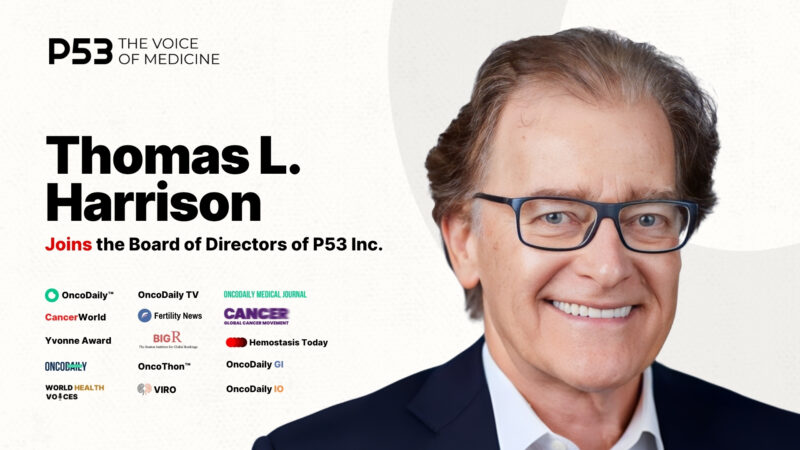 Thomas L. Harrison Joins the Board of Directors of P53 Inc