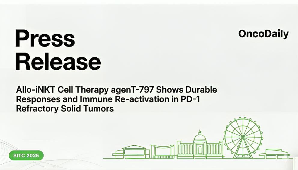 MiNK Therapeutics Reports Durable Responses with Allo-iNKT Cell Therapy agenT-797 in PD-1–Refractory Solid Tumors at SITC 2025
