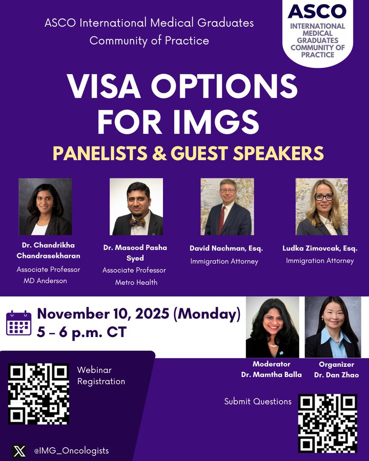 Mamtha Balla: Must-Attend ASCO IMG Visa Webinar for International Fellows 2 Mamtha Balla