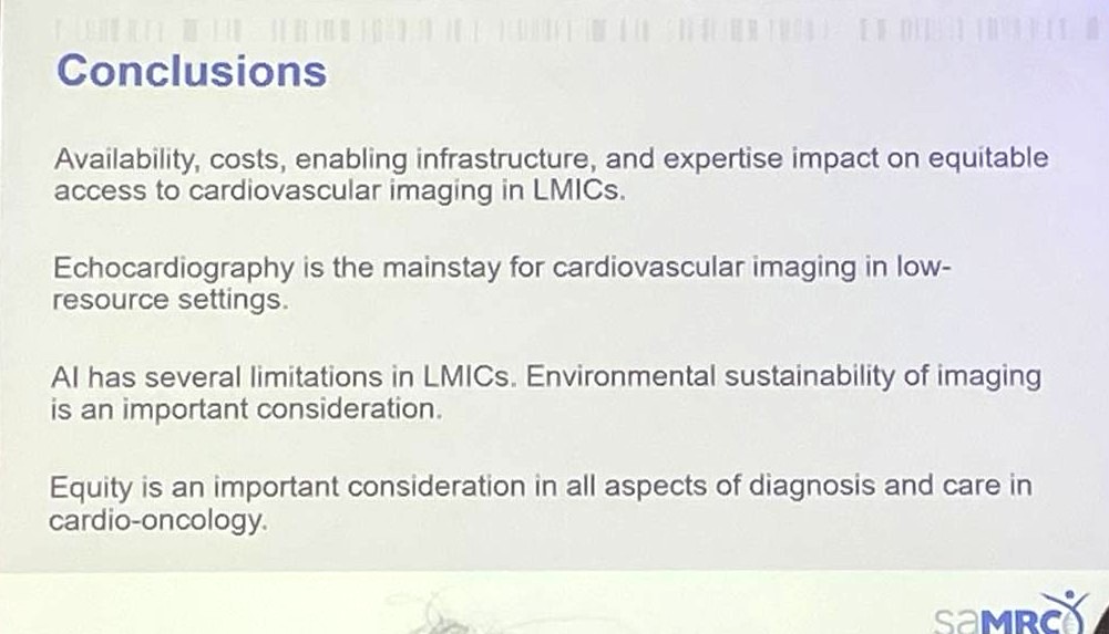 GCOS 2025: Cardiac Imaging - What and When in Low Resource Environment?