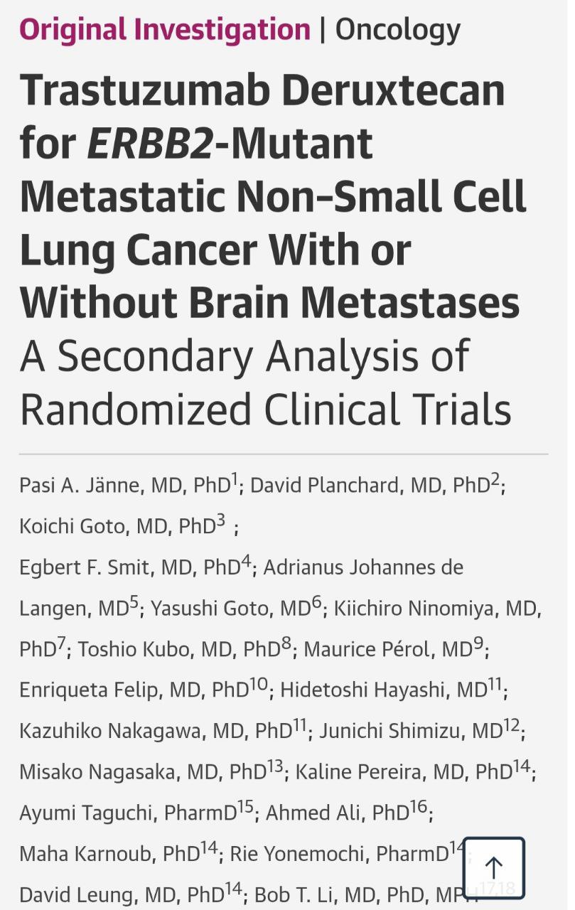 Katy Beckermann: New Study on T-DXd’s CNS Activity in NSCLC 3 Katy Beckermann